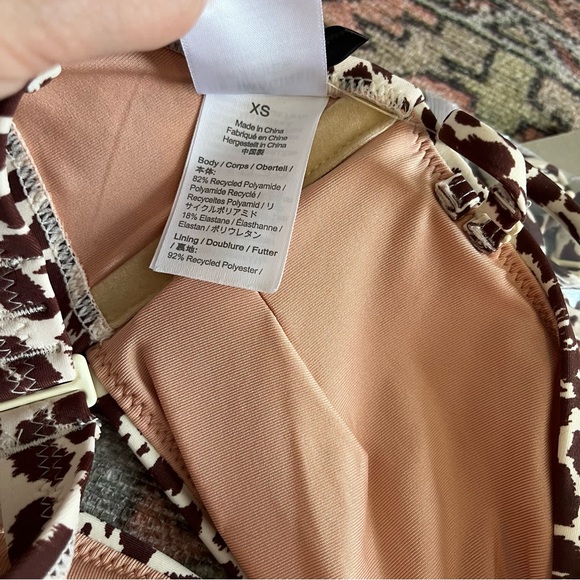 J. Crew Knot Bandeau Bikini Top Size XS NWT Leopard Print - Picture 7 of 9